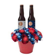 Craft Beer Chocolate Bouquet Medium(red)